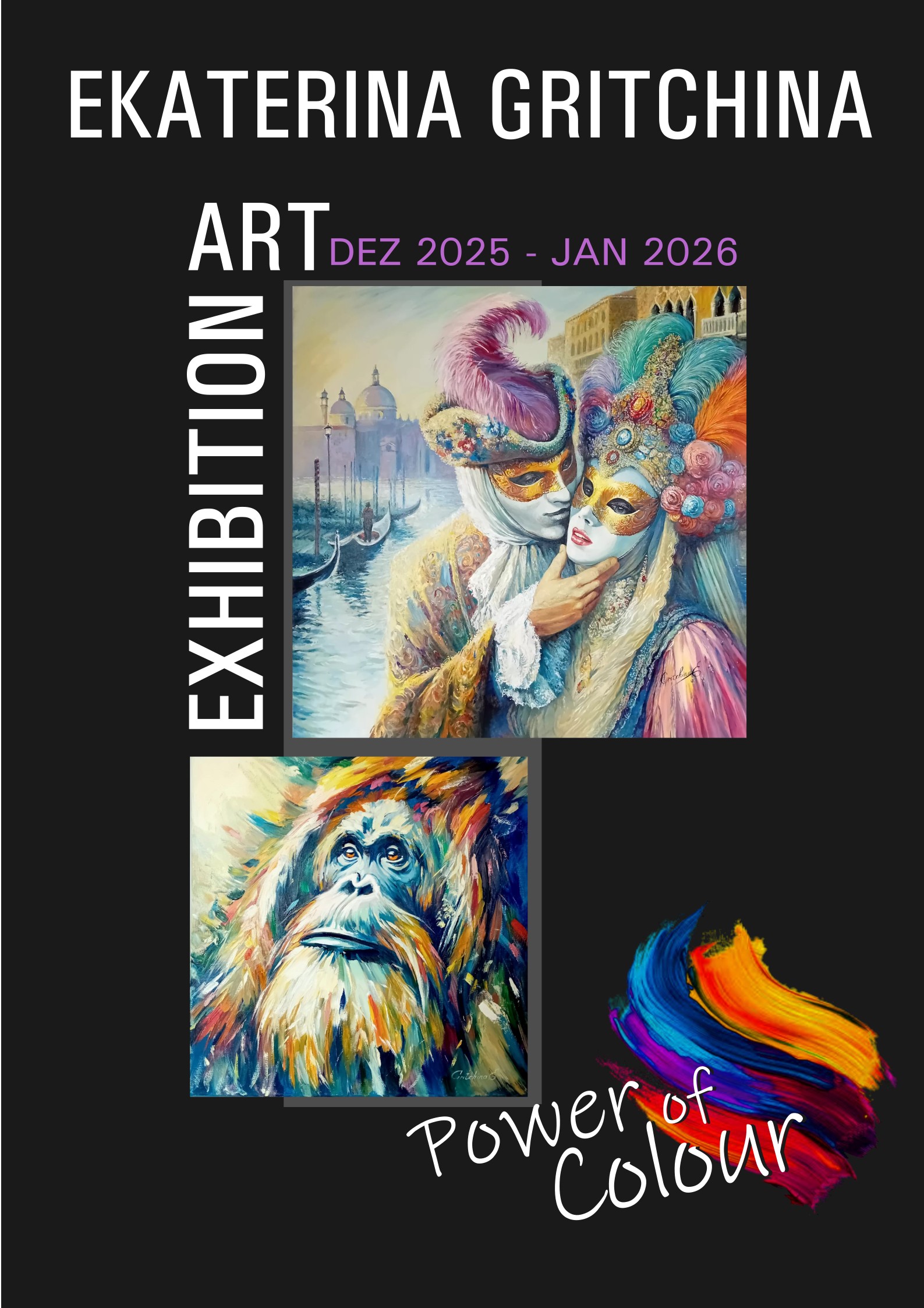 Ausstellungsposter Power of Colour – Ekaterina Gritchina