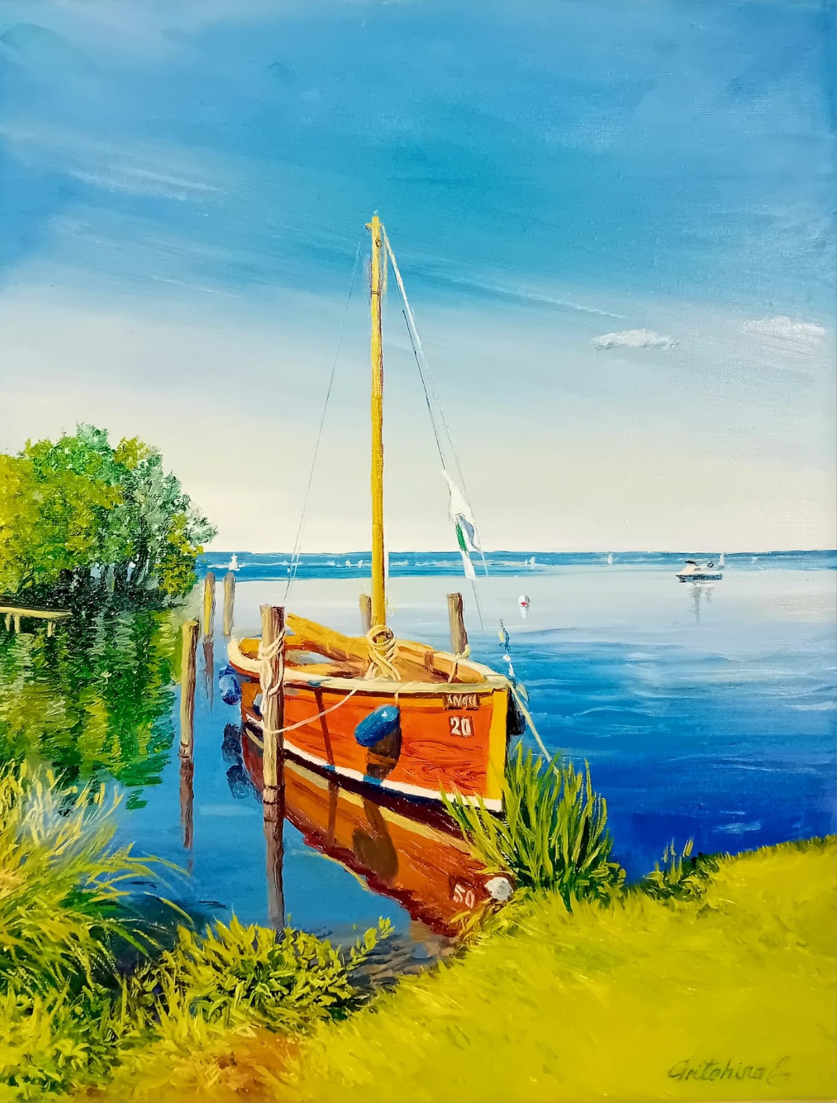 altes Boot am steinhuder Meer
